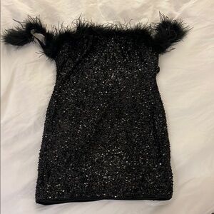 Black Sequin Mini dress